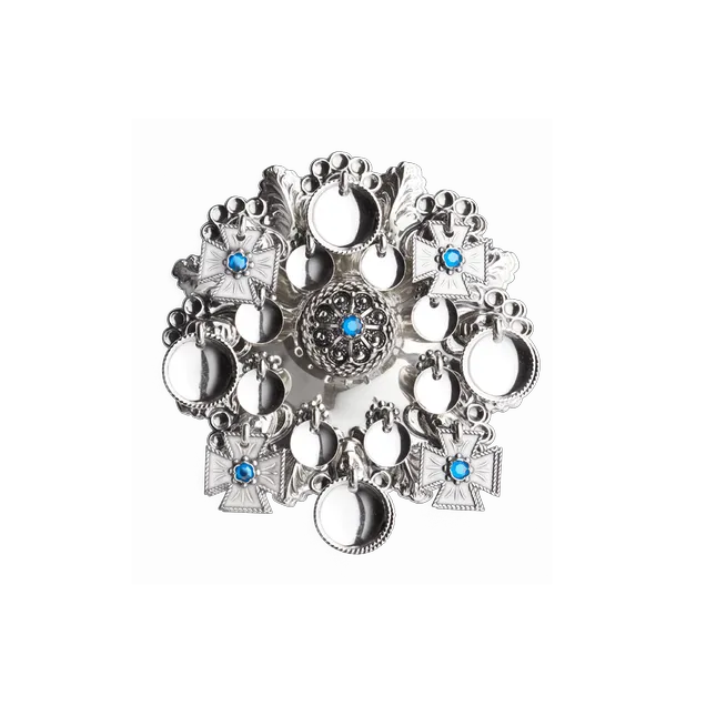 Sølje, oksidert med lilla stein - Bilde 2