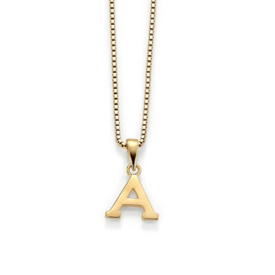 Forgylt anheng i sølv - A