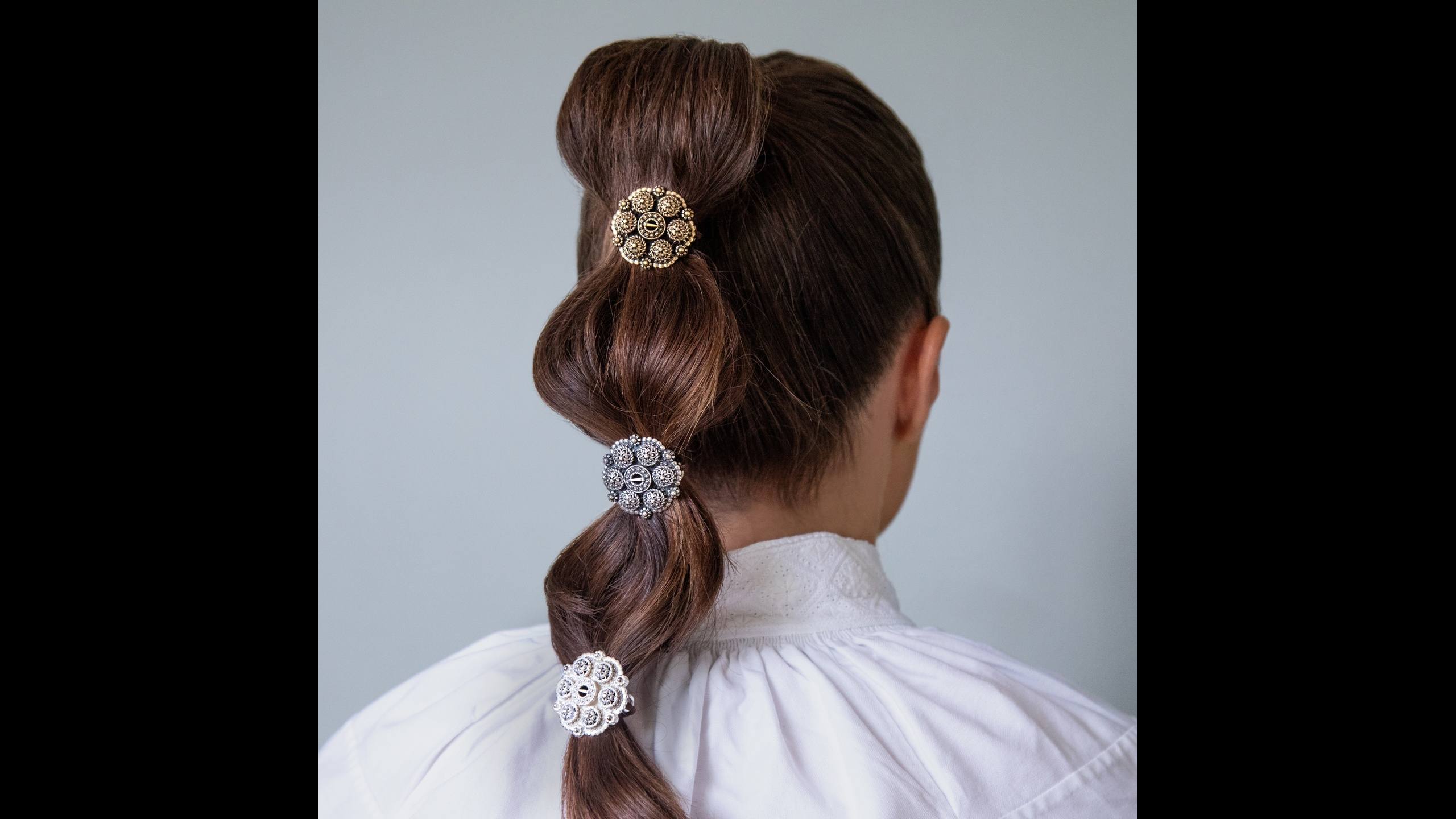 Hårstrikk - Minibolesølje, hvit - Bilde 2