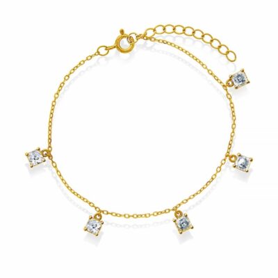 Armbånd i forgylt sølv