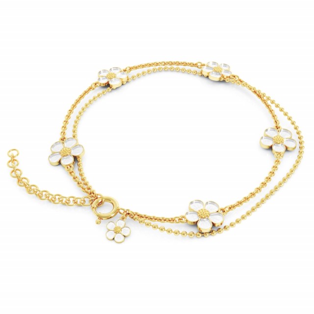 Jordbærblomst armbånd