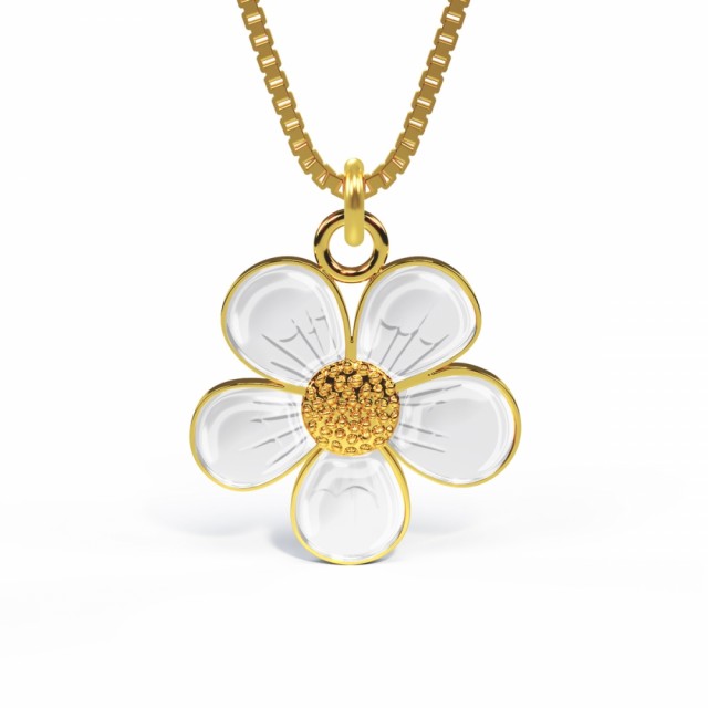 Anheng Hvit jordbærblomst