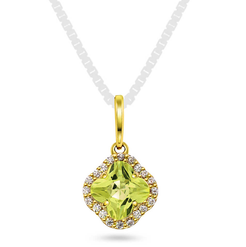 Anheng i gull med zirkonia