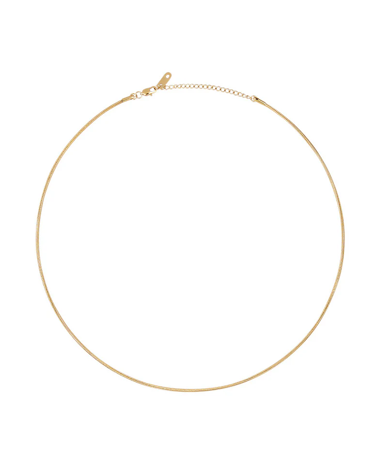 Snake Chain Necklace Gold