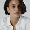 Chunky Silver Hoops Small - Bilde 2