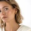 Chunky Gold Hoops Medium - Bilde 2