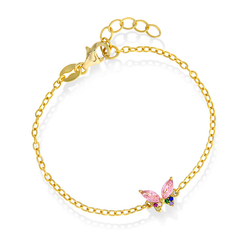 Armbånd i sølv med zirkonia 1,8 mm