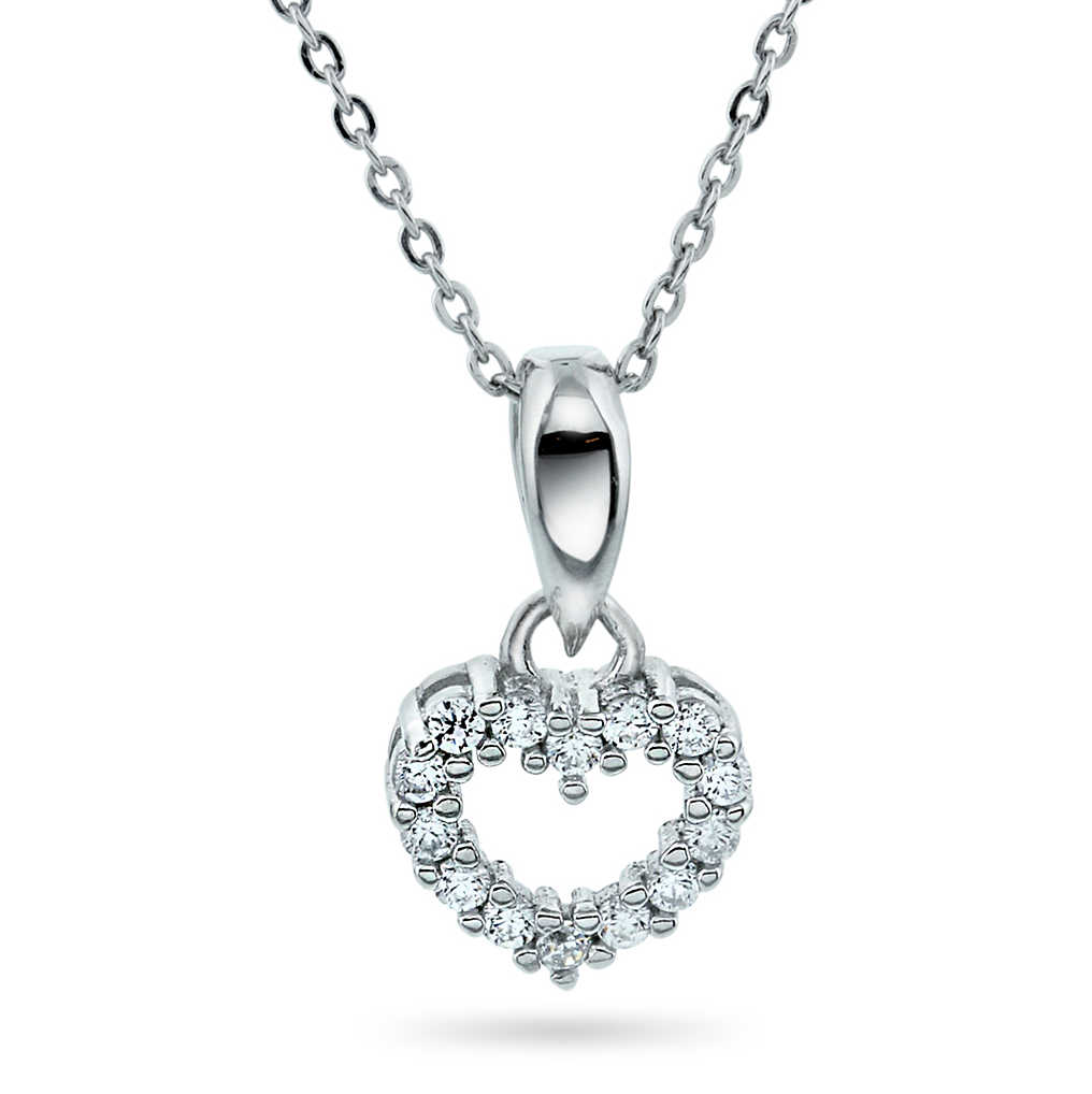 Smykke i sølv med zirkonia