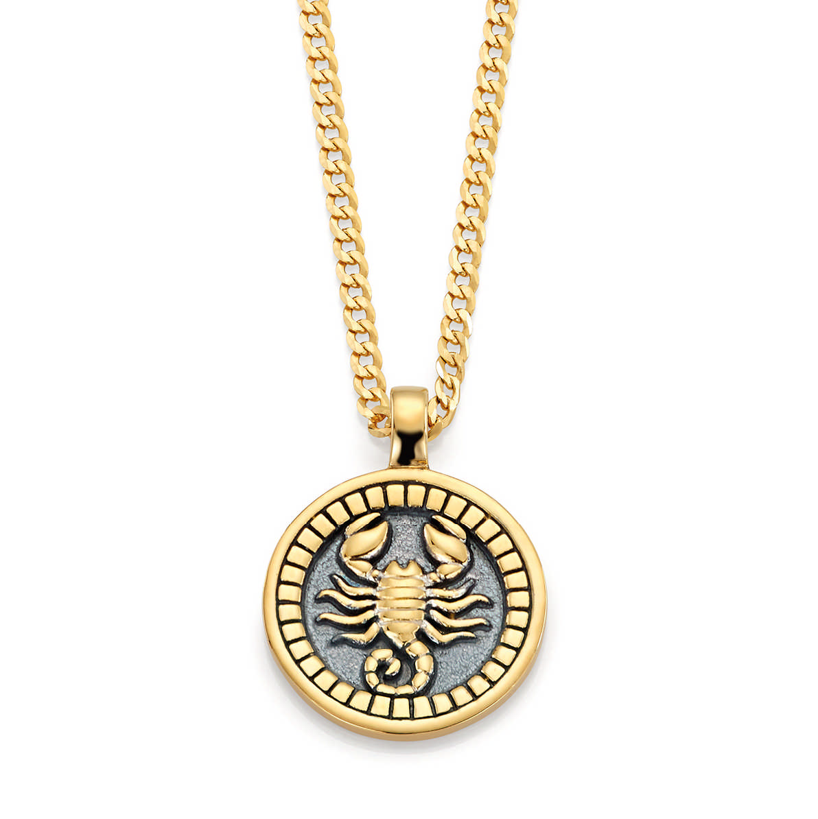 Stjernetegn smykke i sølv Skorpionen