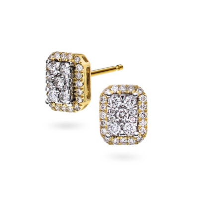 Øredobber i gull med diamanter 0,30 WP