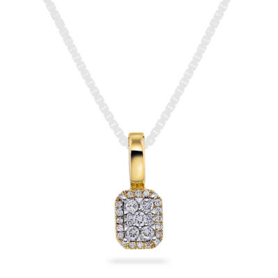 Anheng i gull med diamant 0,15 WP