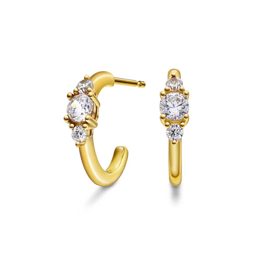 Rio Radiance øredobber i sølv med zirko