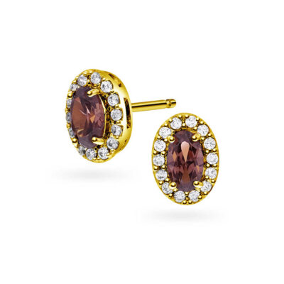 Athens Charm øredobber i sølv med zirkon