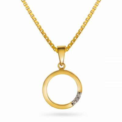 Anheng gull dia. 0,015 ct sirkel