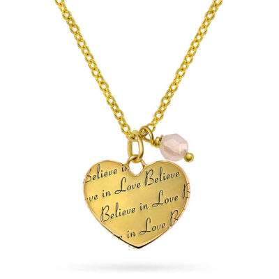 Believe in Love smykke med rosenkvarts