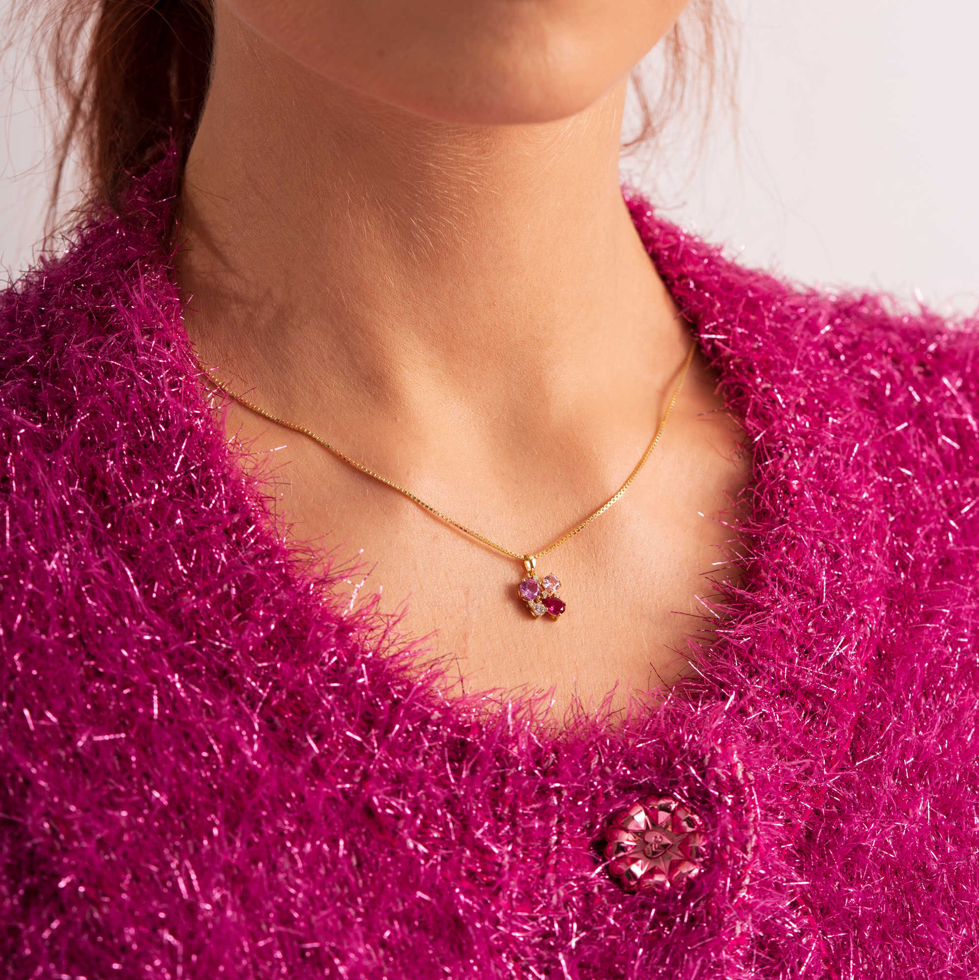 GLAM smykke med rosa toner - Bilde 2