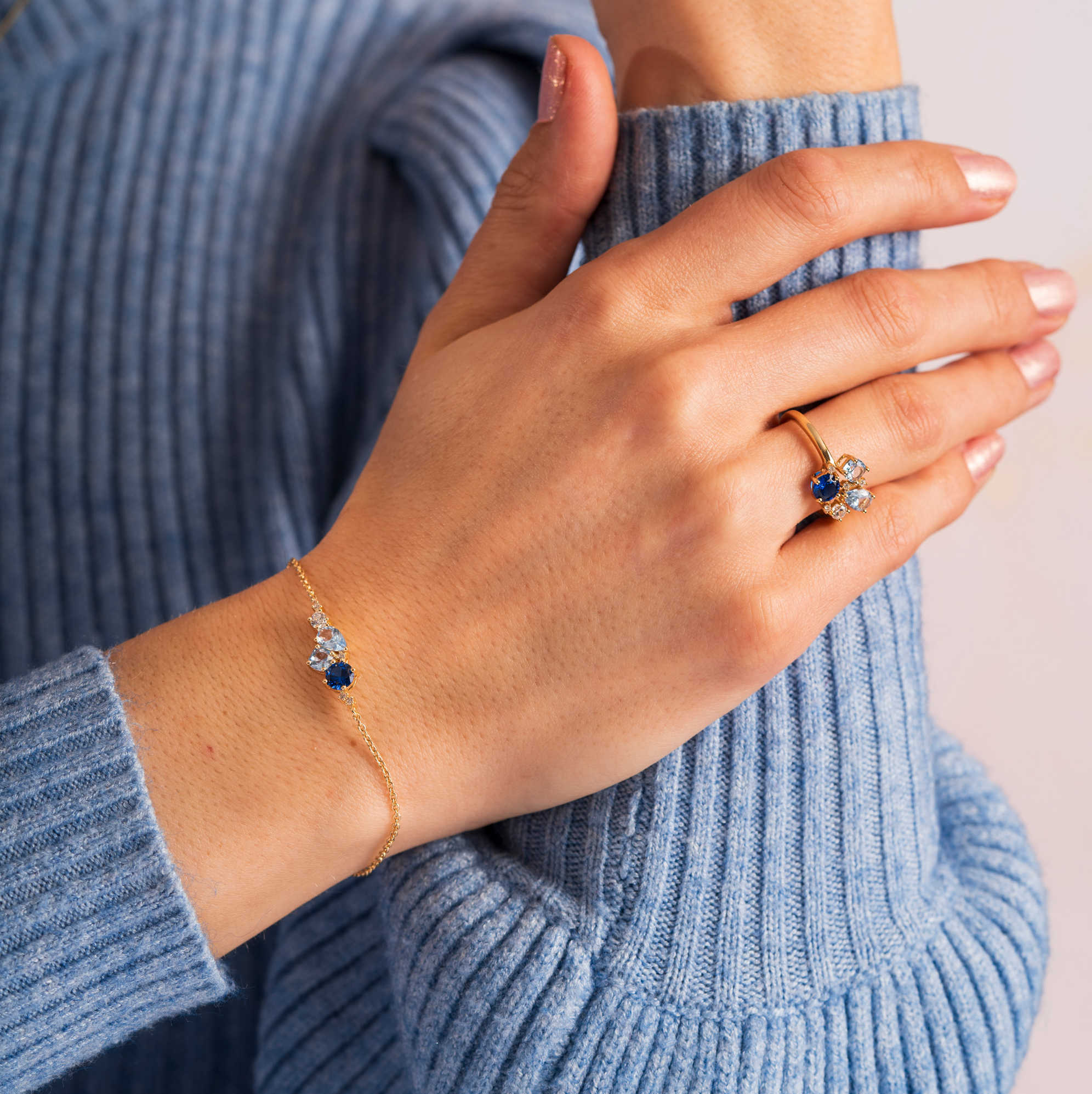 GLAM armbånd med blå toner - Bilde 2