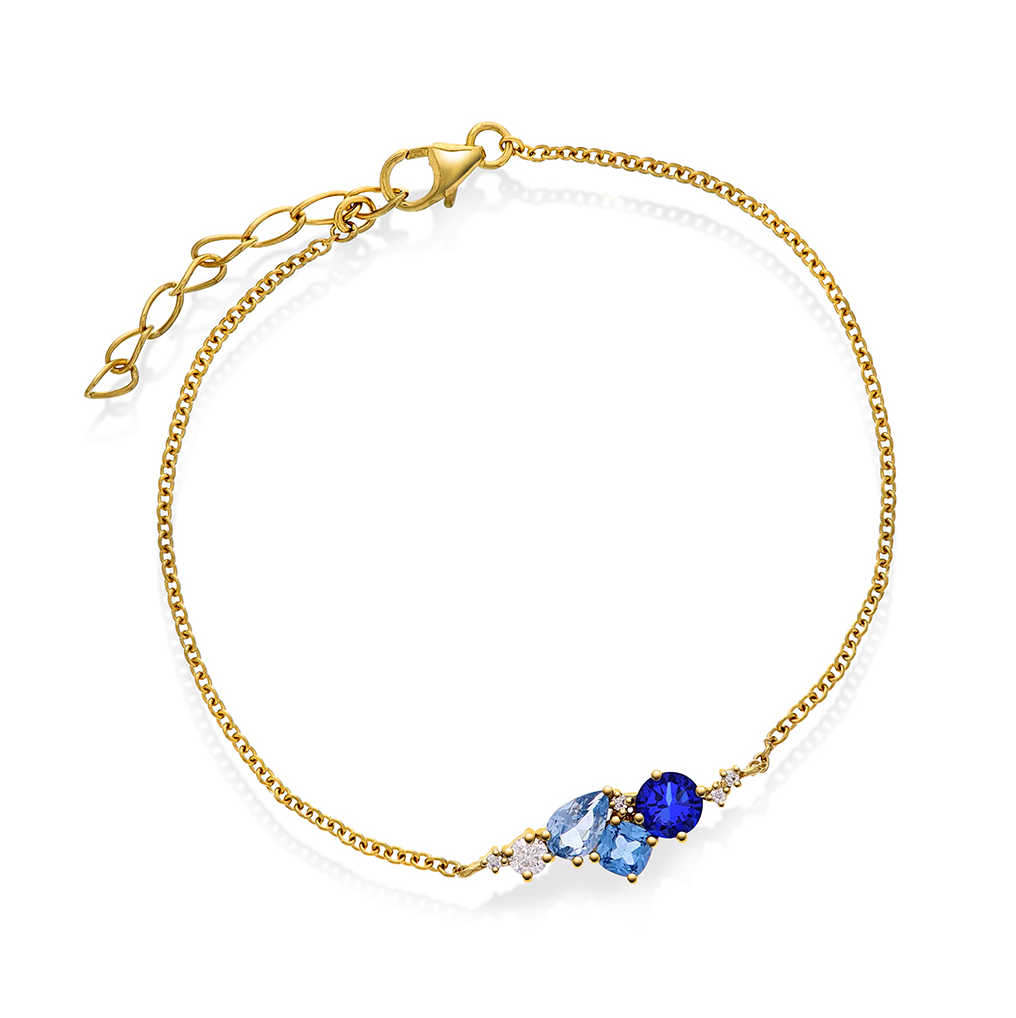 GLAM armbånd med blå toner