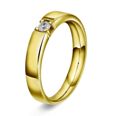 Ring i gull med diamanter 0,10 TWVS