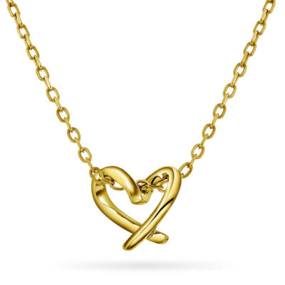 Hjertestrek smykke i sølv