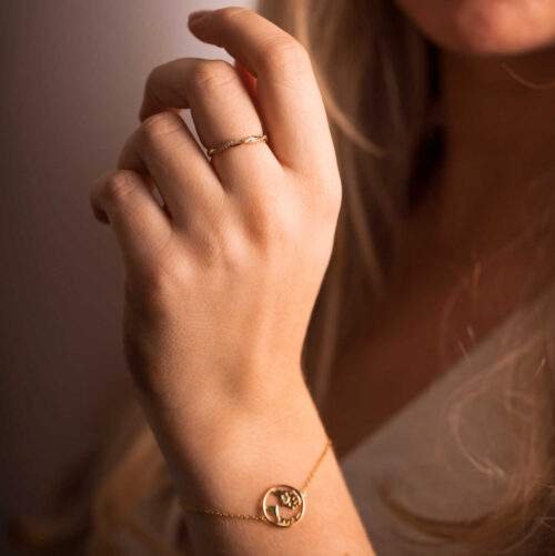 Friendship ring i sølv med zirkonia - Bilde 2