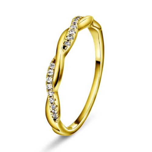 Friendship ring i sølv med zirkonia