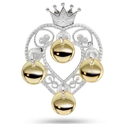 Prinsessesølje, hvit m/forgylte løv