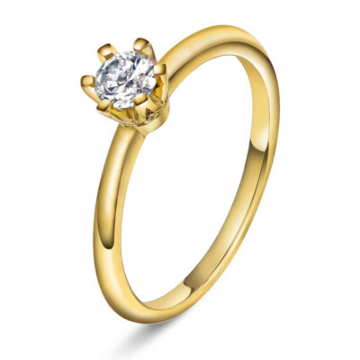 Vida ring i gull med dia 0,30 ct TWSI