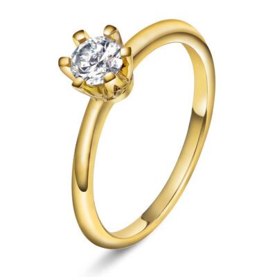Vida ring i gull med dia 0,50 ct TWSI