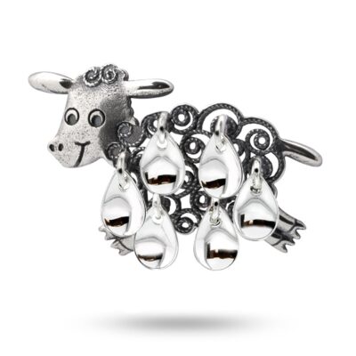 Sau-sølje, oksidert med dråpeformede løv