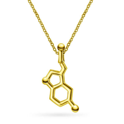 Smykke i sølv serotonin glede