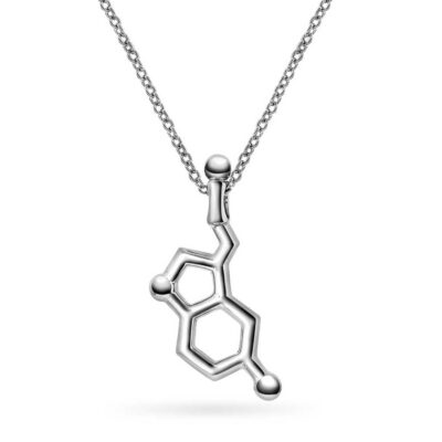 Smykke i sølv serotonin glede