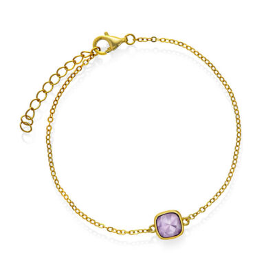 Armbånd i sølv med ametyst RO