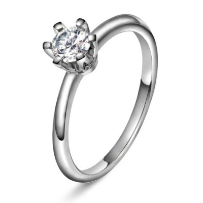 Vida ring i gull med dia 0,50 ct TWSI