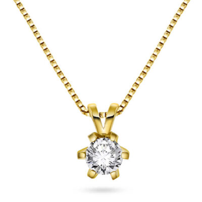 Vida anheng i gull m/dia 0,50 ct TWSI