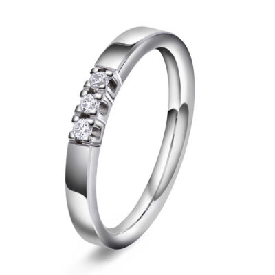 Ring i gull med diamanter 0,09 TWVS
