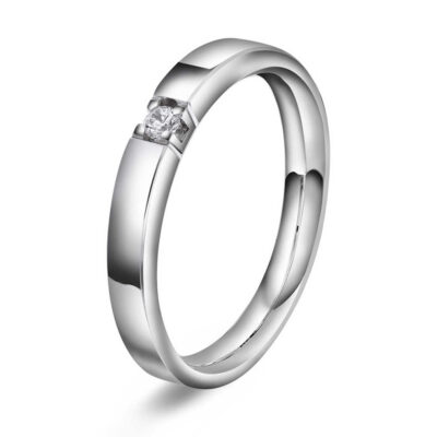 Ring i gull med diamanter 0,05 TWVS