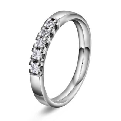 Ring i gull med diamanter 0,25 TWVS
