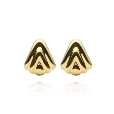 Deco Drop Gold Earrings