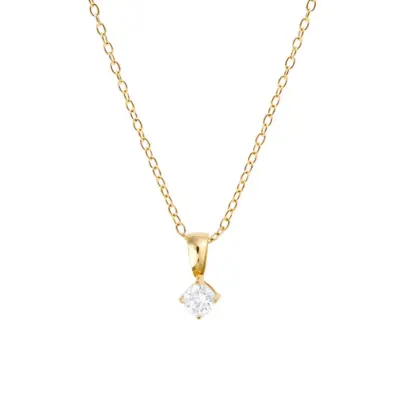 Jolie Necklace Gold - White