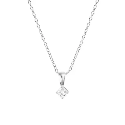 Belle Necklace Gold - White