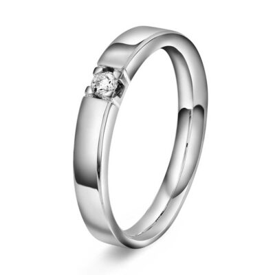Ring i gull med diamanter 0,07 TWVS