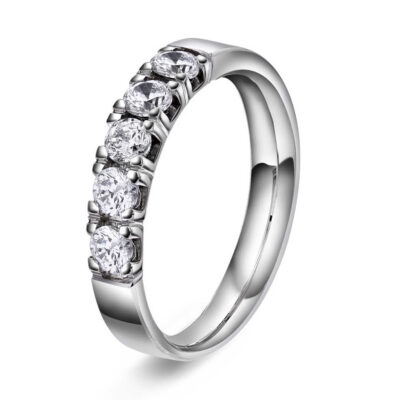 Ring i gull med diamanter 0,50 TWVS
