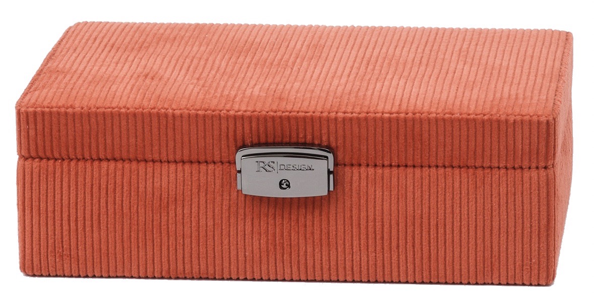 Smykkeskrin 35300 Rustrød cord/lys beige