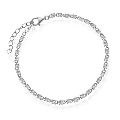 Zela armbånd med hvit zirkonia