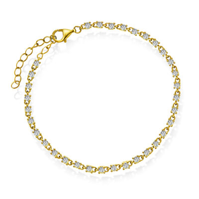 Zela armbånd med hvit zirkonia