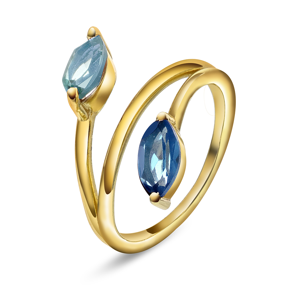 Mirage ring med blå stener992482