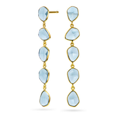 Mirage øredobber med blå stener