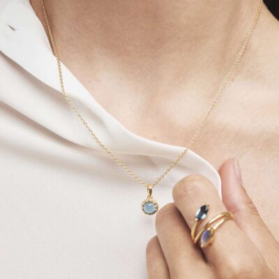 Mirage smykke med blå sten