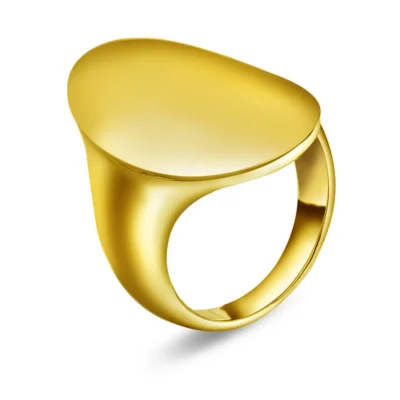 Crave ring i forgylt 925 sølv